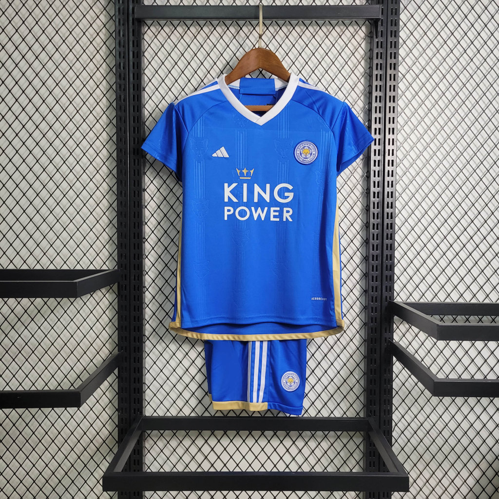 Leicester city 23-24 Home Stadium Kids Kit